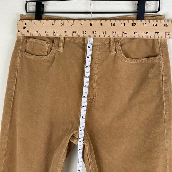 Mother Tomcat Corduroys Size 29 Hopscotch Cafe Spice Tan Ankle Jeans Pant Casual - Picture 13 of 14